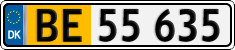 License plate of Denmark, Lower-taxed commercial vehicles