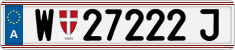 License plate of Austria, Regular plates