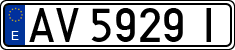 License plates of Spain, 1971 year series