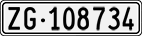 License plate of Switzerland, Cars