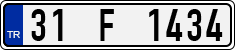 License plate of Turkey, Regular plates