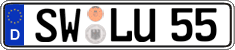 German license plate, Regular plates