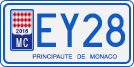License plate of Monaco, Motorcycles