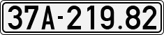 License plate of Vietnam, Cars