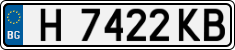License plate of Bulgaria, Cars