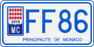License plate of Monaco, Motorcycles
