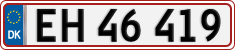 License plate of Denmark, Regular plates
