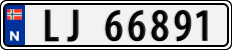 License plate of Norway, Cars