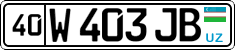 License plate of Uzbekistan, Private owners