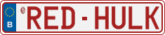 License plate of Belgium, Vanity Plates (2014)