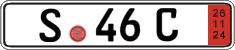 German license plate, Export transit plates