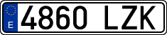 License plates of Spain, Ordinary (2000)
