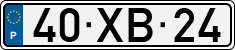 License plate of Portugal, Regular plates