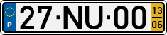 License plate of Portugal, Regular plates