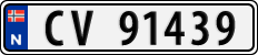 License plate of Norway, Cars
