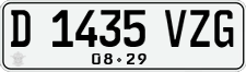 License plate of Indonesia, Regular plates