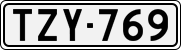 License plate of Finland, Cars
