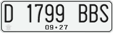 License plate of Indonesia, Regular plates