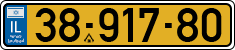 License plate of Israel, Regular plates