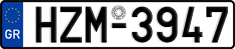 License plate of Greece, Cars