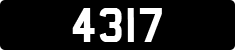 License plate of Guernsey, Regular plates