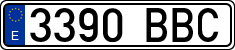 License plates of Spain, Ordinary (2000)