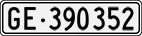 License plate of Switzerland, Cars