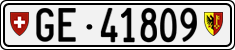 License plate of Switzerland, Cars