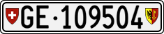 License plate of Switzerland, Cars