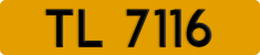 License plate of Hong Kong, AB 1234