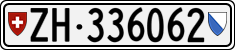 License plate of Switzerland, Cars