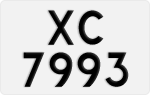 License plate of Hong Kong, AB 1234