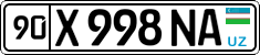 License plate of Uzbekistan, Private owners