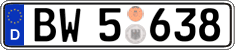 German license plate, Authorities and federal agencies