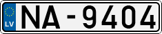 License plate of Latvia, Regular car plates
