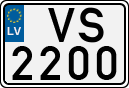 License plate of Latvia, Regular car plates