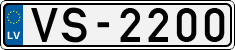 License plate of Latvia, Regular car plates