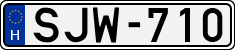 license plates of Hungary, Cars (1990)