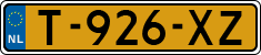 License plate of the Netherlands, Cars