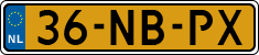 License plate of the Netherlands, Cars