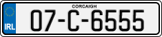 License plate of Ireland, Regular plates