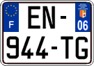 French license plate, SIV (ordinary)