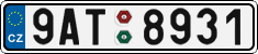 License plate of the Czech Republic, Cars (2001)