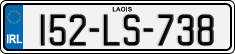 License plate of Ireland, Regular plates