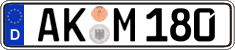 German license plate, Regular plates