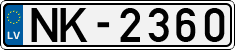 License plate of Latvia, Regular car plates