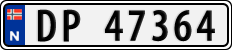 License plate of Norway, Cars