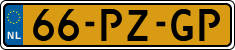 License plate of the Netherlands, Cars