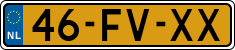 License plate of the Netherlands, Cars