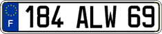 French license plate, FNI